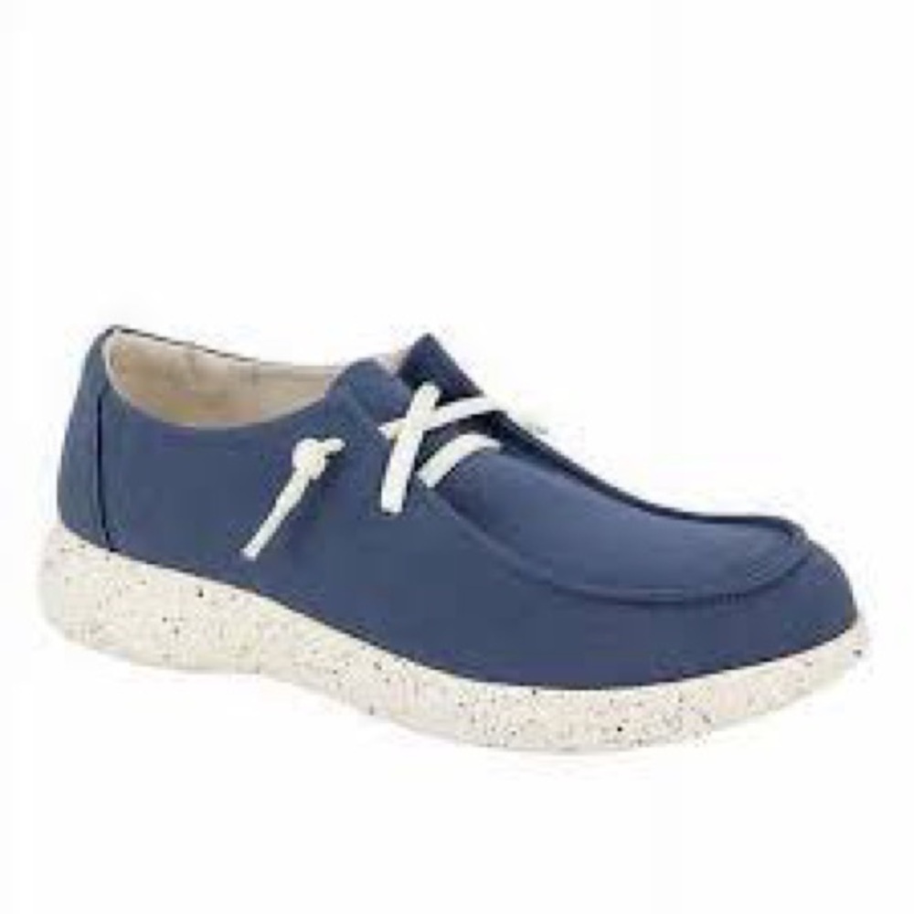 JSport Wenden lightweight loafers blue white womens size 9 casual